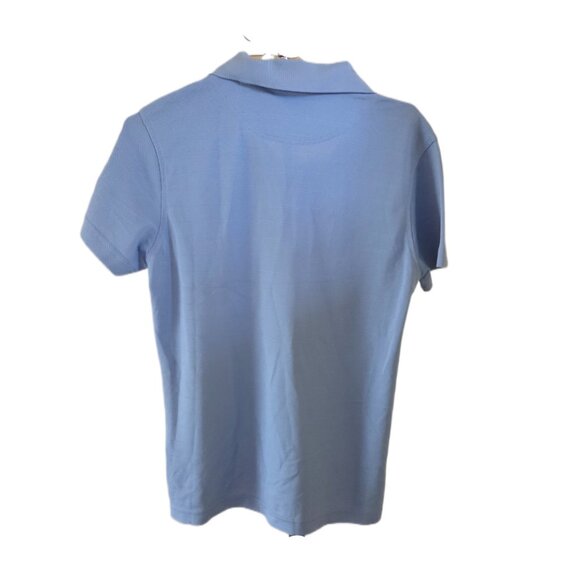 Monterey Club Light Blue Women's Polo with Embroidered Logo - Picture 3 of 4